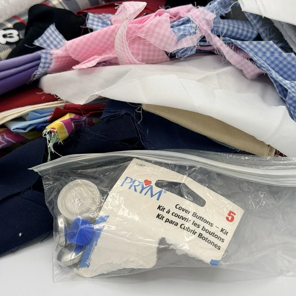 Quilting Fabric Scraps Scrappy Stash Builder Stitch Crafts Cotton Lot 2.5+Lbs